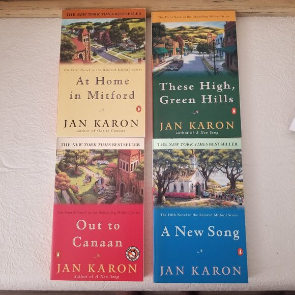 Box Set of 4 The Mitford Years Jan Karon #1 #3 #4 #5 Paperback Books - Picture 4 of 9